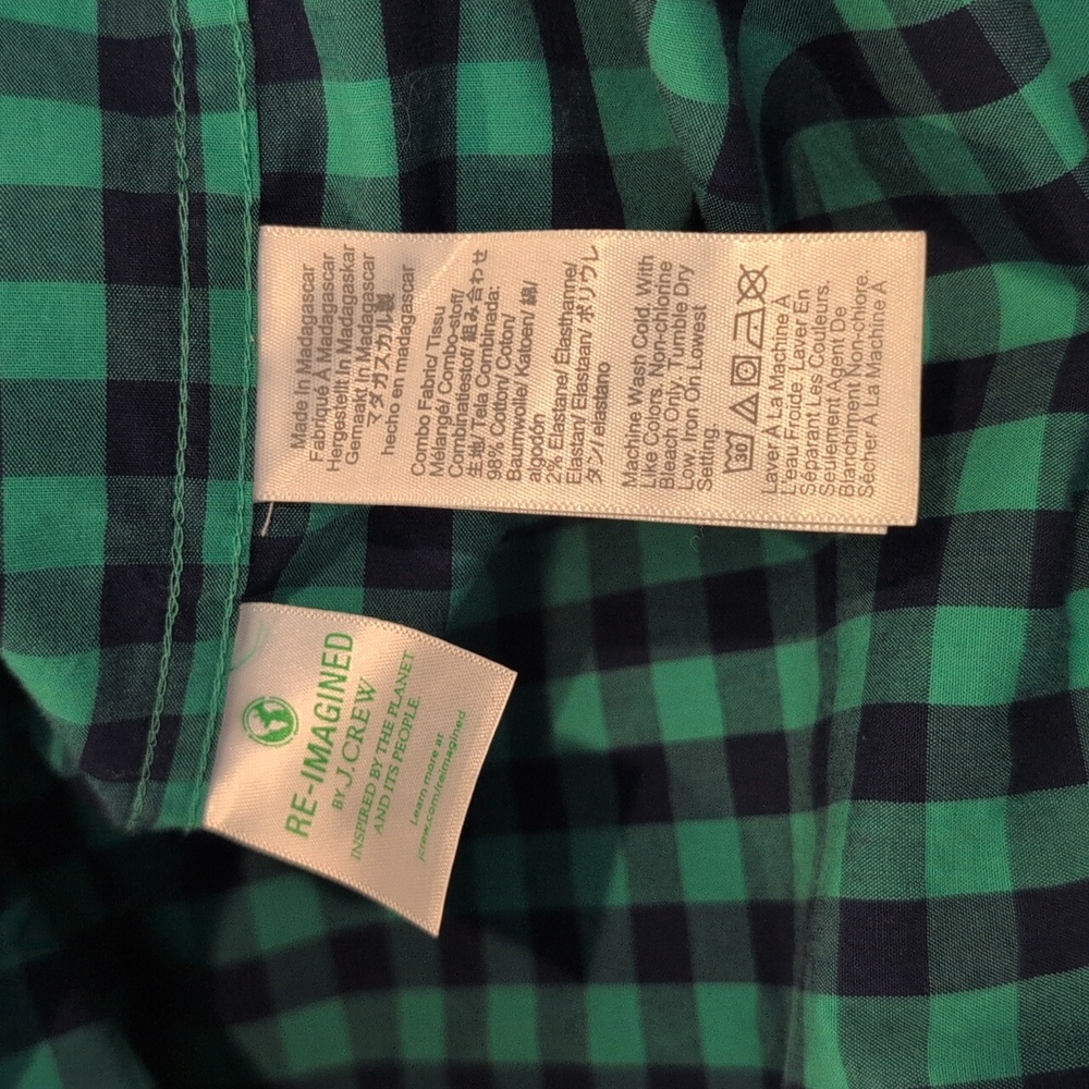 J. Crew Men's Medium Slim Fit Flex Washed Long Sleeve Button Down Style #BE208 - Picture 8 of 15